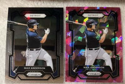 2024 Panini Prizm - Max Anderson #98 Pink Ice Prizm +BASE DETROIT TIGERS ROOKIE