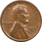 1931-S Lincoln Wheat Cent 1C, Extremely Fine XF