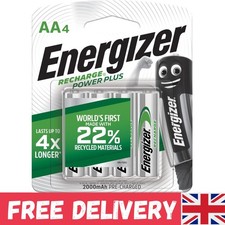 Rechargeable Battery AA, Recharge Power Plus, 4 Pack 4.25 per battery