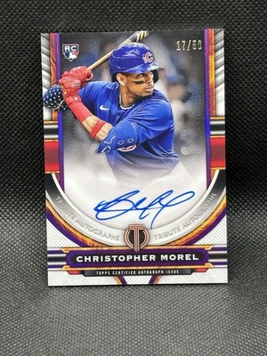 2023 Topps Tribute - Christopher Morel On Card Auto /50 Cubs