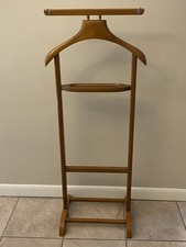 Vintage Valet Original Wardrobe Butler Stand Wood