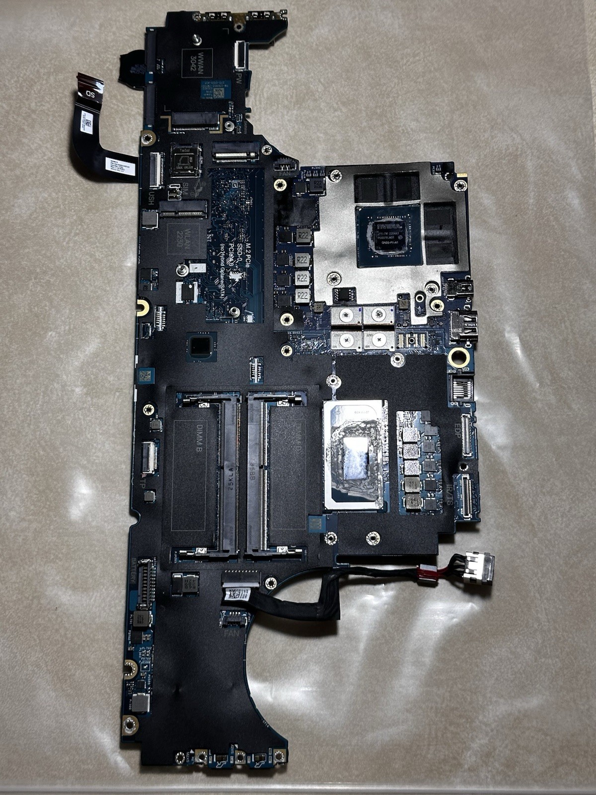 Dell Precision 7560 Motherboard i7-11850H 2.5GHz SRKT4 03DXD2 W/ Nvidia T1200