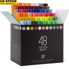 Liquid Chalk Markers Erasable Non Toxic Reversible Tip Windows Glass Boards New