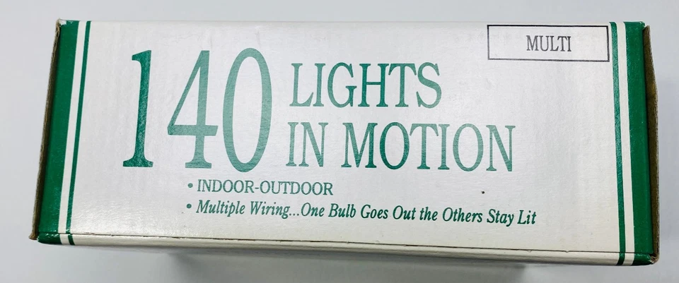 NEW 140 Lights In Motion Chaser Light String Multi Color Christmas Holiday Decor - Image 3 of 4