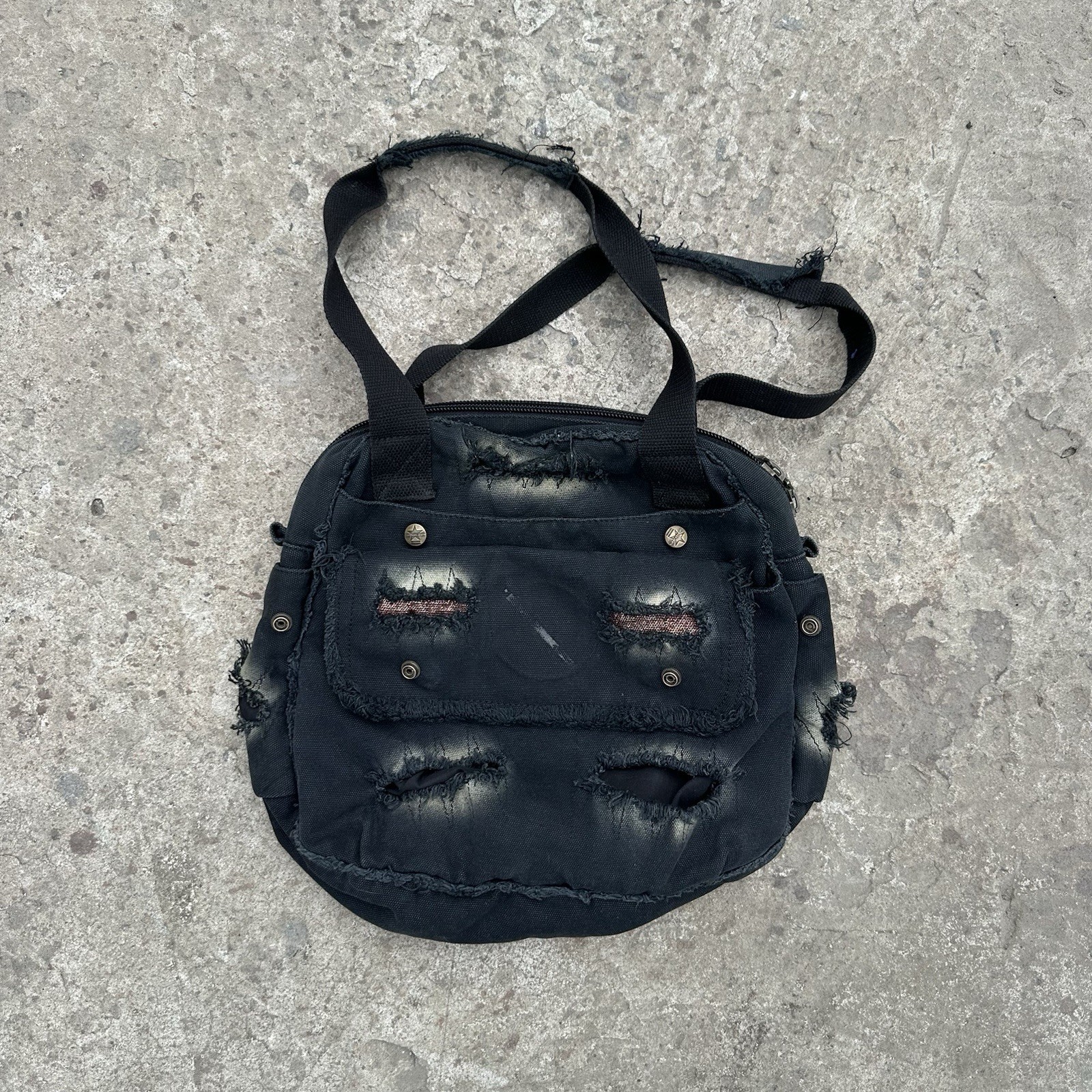 Vintage Custom Handle Bag Y2K Japan Style 00s USA  Grunge Avantgarde Archive