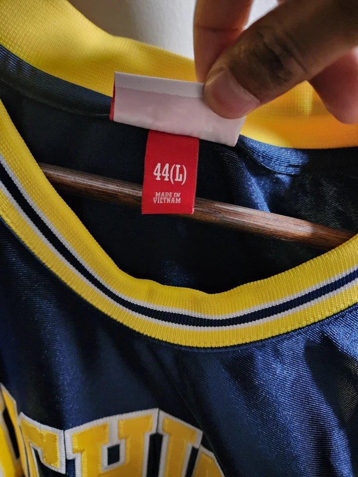 Camiseta deportiva 100 % auténtica Chris Webber Mitchell Ness 91 92 Michigan talla 44 L Foto 4 de 4