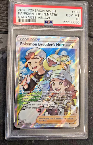 Pokémon Breeder's Nurturing graded PSA 10 for sale on eBay