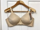 2 NWT Vanity Fair Bra 44C Beauty Back Smoother Wireless Beige 71380 Damask — photo 2