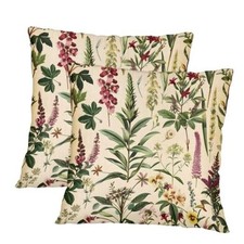 Wildflower Botanical Pillow Covers 16 x 16 Inch Set of 2, 16" x 16" Pack of 1 