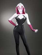 Gwen Stacy Spider-man Across the Spider-Verse Cosplay Costume Bodysuit Zentai