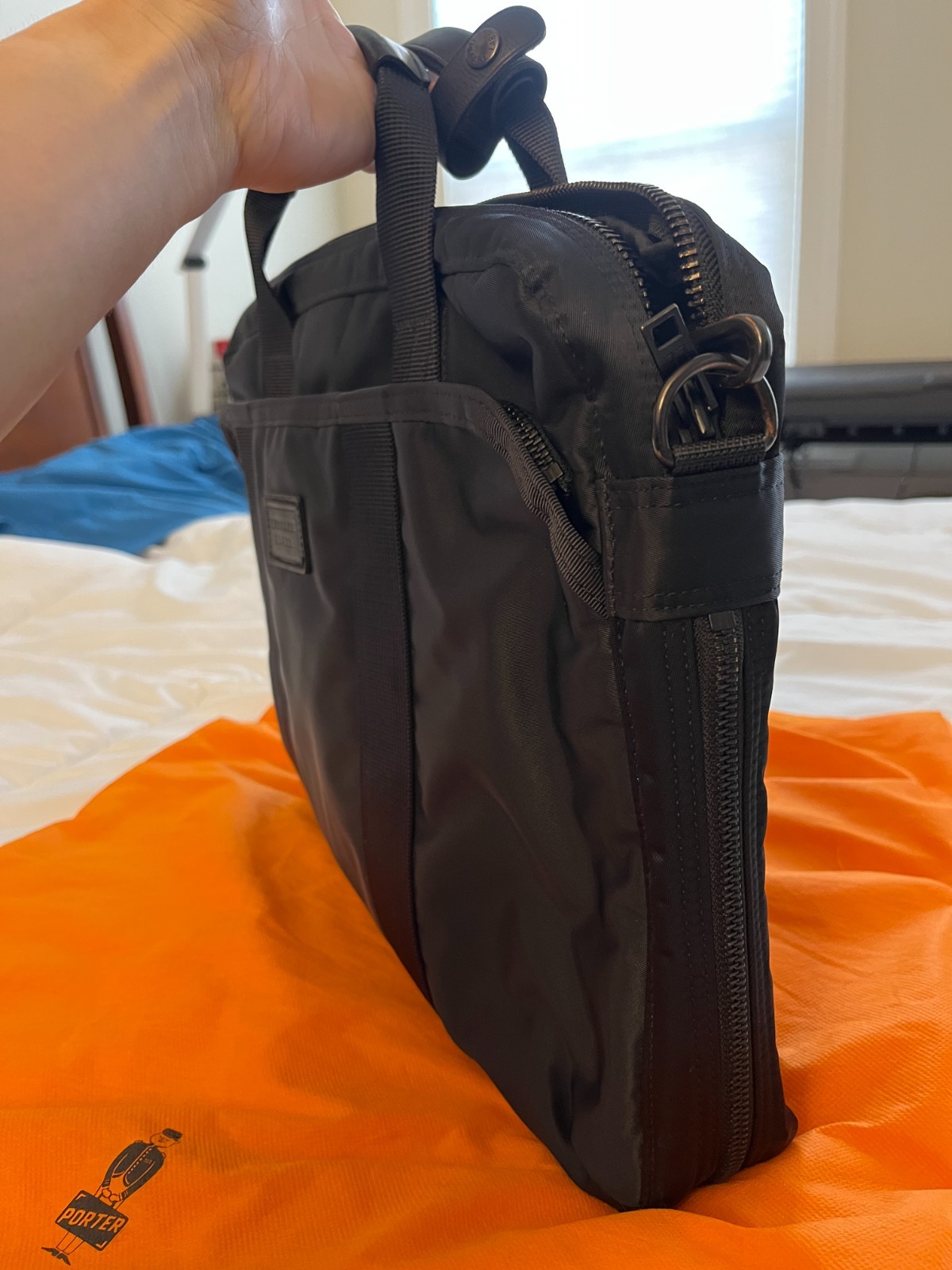 Luggage Label Yoshida Bag 2WAY BRIEF CASE black Yoshida & Co. Japan