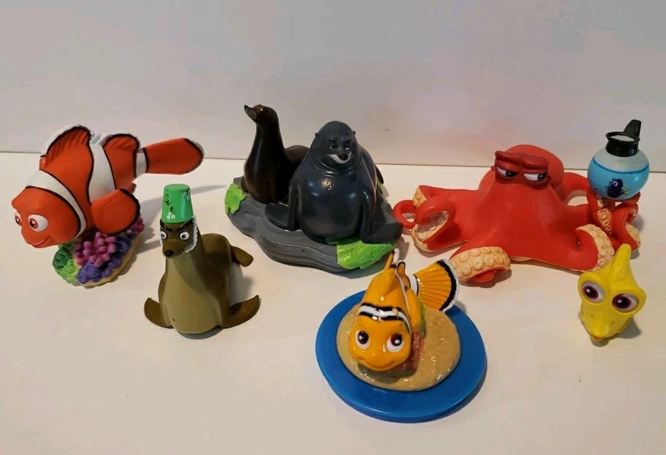 Figuras Disney Buscando a Nemo/Dory Juguetes Hank, Gerald, Sea Lions, Marlin, Nemo 6 Foto 2 de 4