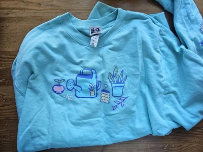M Unisex Omori Omocat Sweatshirt Home For Flowers M Plants Garden Floral