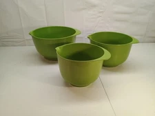 ROSTI Mepal Green Mixing Nesting Bowls 1.5L 2L 3L (3 Pieces)