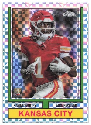 Xavier Worthy 2024 Topps Chrome 1974 74TF-8 NM