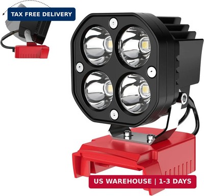 Azocek LED Work Light Compatible with Milwaukee 18V Battery, Azocek 40W 6000LM F