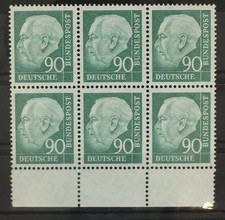 BRD 265w postfrisch Einheit mit waagerechten Paaren, ungefaltet #GF908