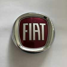 Fiat Badge Logo Emblem Red B632334 95mm Damaged Rear Pin Fiat Badge Logo Emblem Red B632334 95mm Damaged Rear Pin