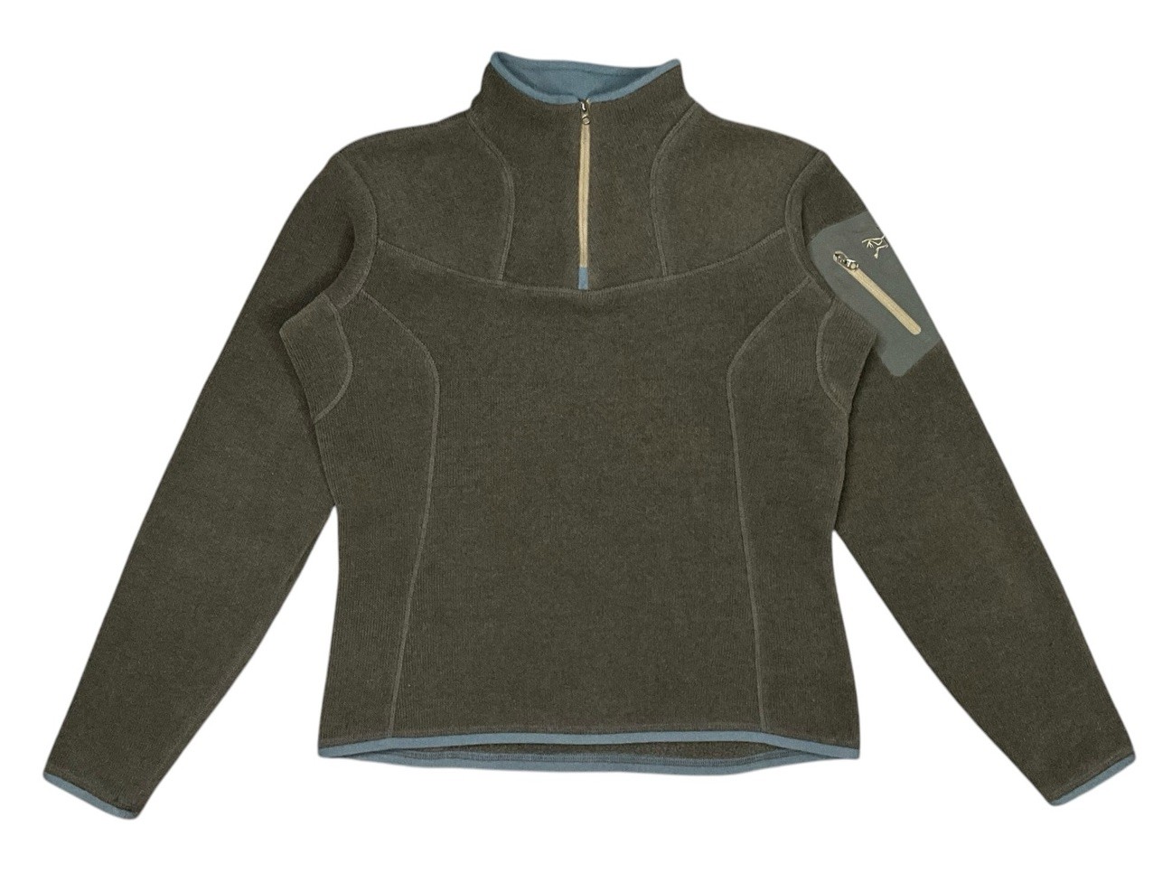 Arc'teryx Covert Cardigan Donna Piccolo Marrone 1 4 Zip Giacca Outdoor Polartec