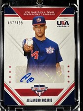 2020 Panini USA Baseball Stars & Stripes 17UAR Alejandro Rosario Auto /499 R178