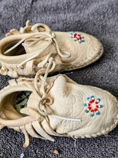 vintage taos baby leather mocassins