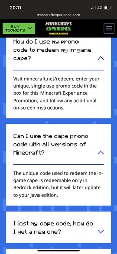 Minecraft Experience Cape Code - Picture 4 of 6
