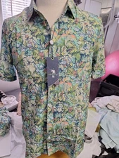 William Murray Button Down Golf Shirt Men's Its Like a Jungle Size L Retail $88