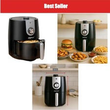 Friteuse sans huile alpina Air fryer 2L - Minuterie - Noir
