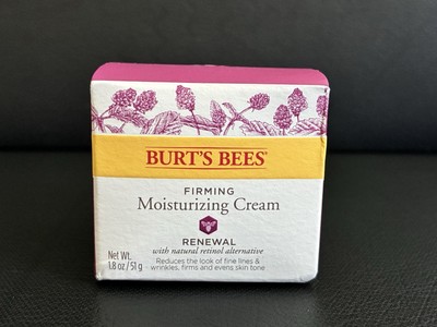 Burt's Bees Firming Moisturizing Cream Renewal Natural Retinol Alternative 1.8oz