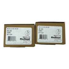 Kwikset One Sided Deadbolt Matte Black 96630-078 Lot of 2 New