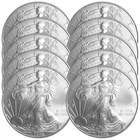 Lot of 10 - 2008 $1 American Silver Eagle 1 oz BU