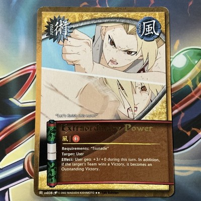 Naruto Collectible Card Game: Extraordinary Power us038 Gold Text 1st Edition