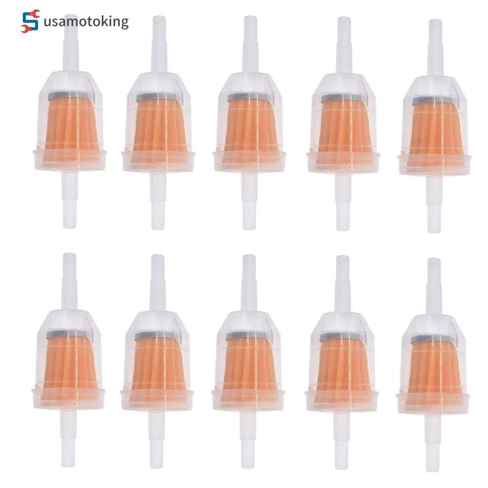 Paquete de 10 filtros de combustible de gasoil para motor nuevo en línea 1/4"" 5/16" línea motor pequeño Foto 3 de 4
