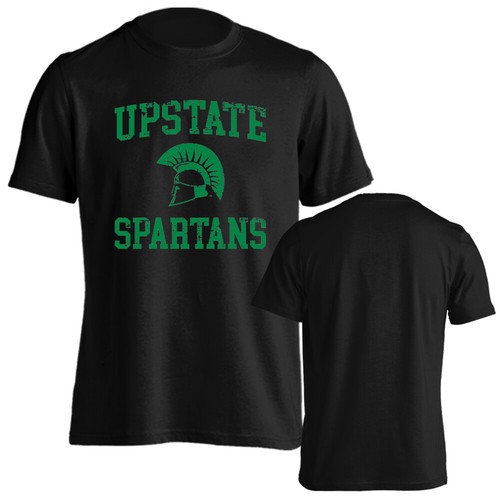 South Carolina Upstate Spartans USCUP Distressed Retro Logo Short Sleeve T-Shirt - Picture 15 of 15