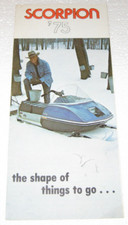 1975 Scorpion Snowmobile Sales Brochure Flyer Genuine Original OEM