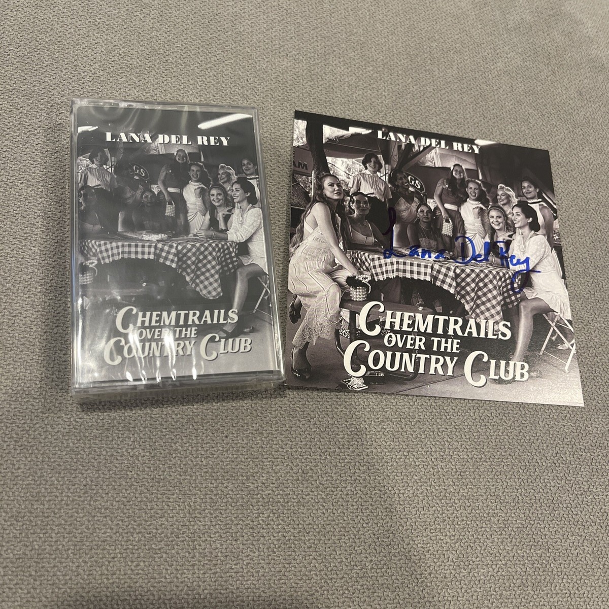 Lana Del Rey Chemtrails Over The Country Club Cassette Signed Art