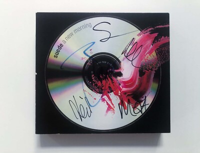 Suede A New Morning CD DVD SIGNED by band autographed