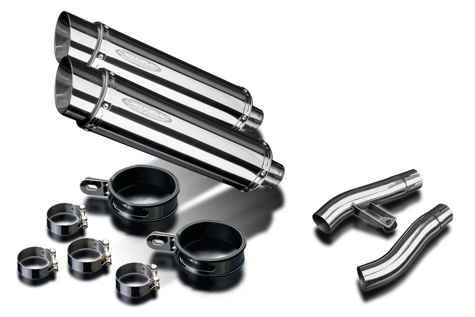 Triumph Trophy 1200 Delkevic Slip On 14" Stainless Round Muffler Exhaust 95-03 - Изображение 2 из 3