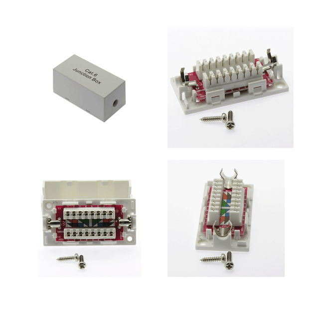 10x Cat6 Junction Box, 110 Punch Down Type Inline Network