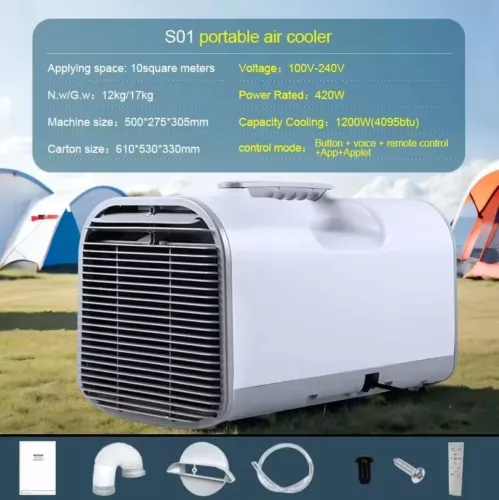 4095BTU 110V Electric Portable AC Air Conditioner Camping Tent A/C for Outdoor - Bild 11 von 24