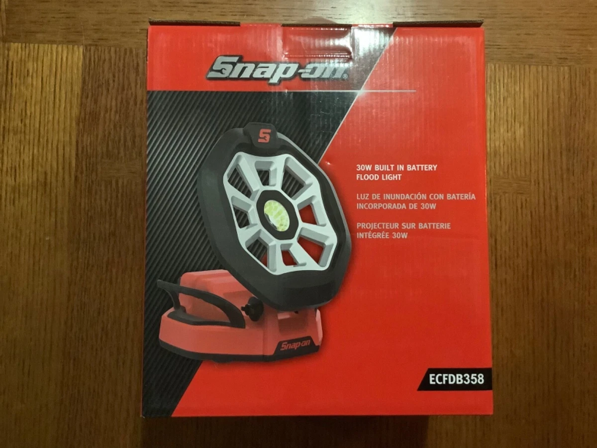 New Snap on ECFDB358 4000 Lumens Red Rechargeable Floodlight