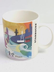 Starbucks 2013 Ulsan South Korea 16oz Coffee Mug Collectible Cup HTF NO Chips