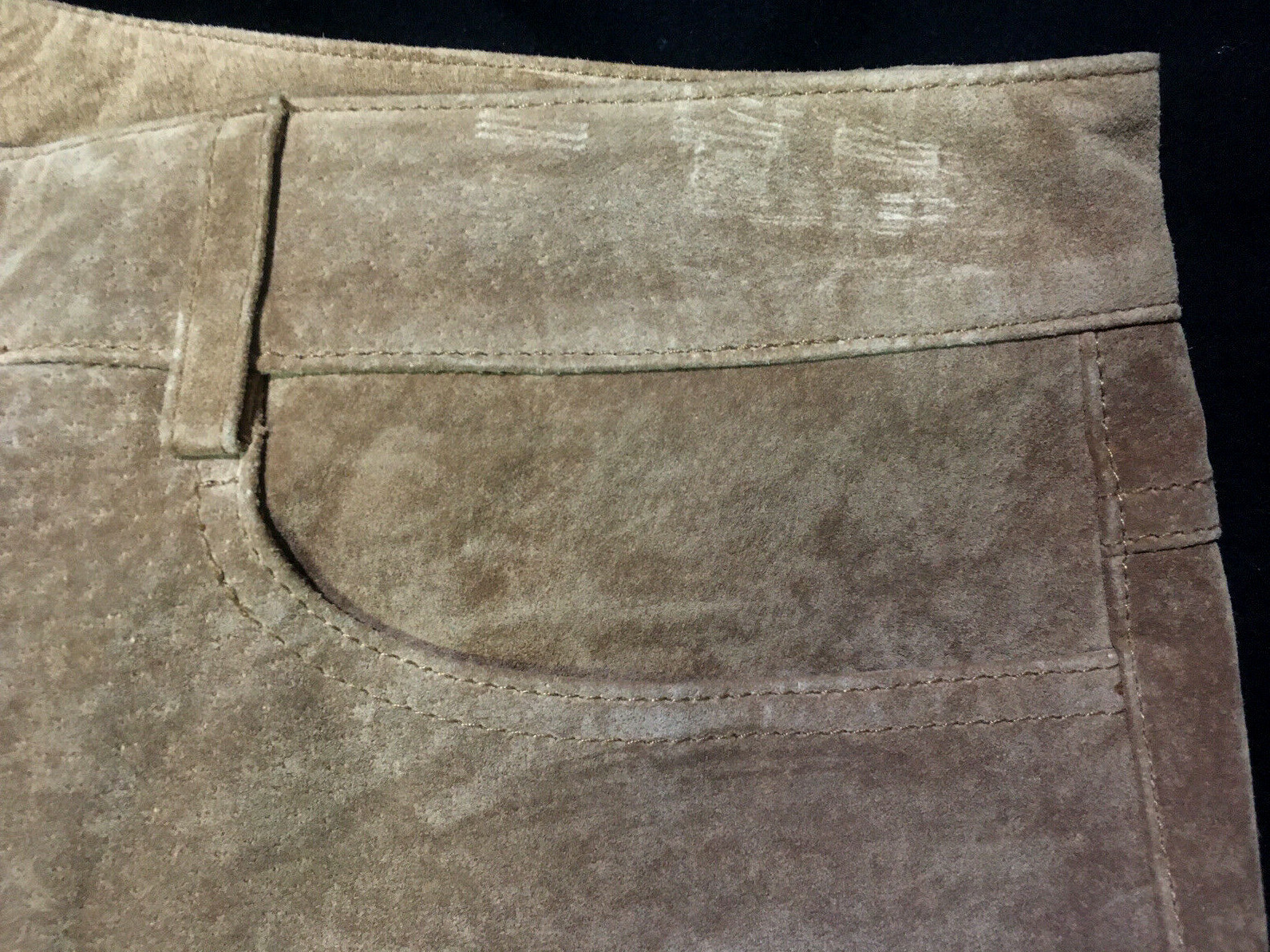 ETCETERA Leather Suede SILKY SOFT Pants Straight … - image 4