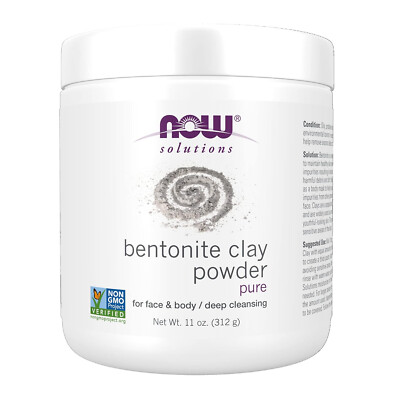 NOW Solutions Bentonite Clay Powder, 11 Ounces