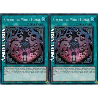 2x BEWARE THE WHITE FOREST   Super R   INFO EN059   1Ed   Yugioh!   ANDYCARDS