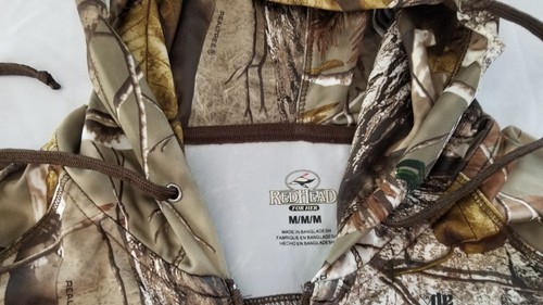 RedHead for Her ~ Medium Realtree ap HD Camo Stretch 1/2 Zip Pullover Top Hoodie - Picture 6 of 6