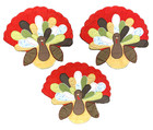 3 Pottery Barn Kids Thanksgiving Turkey Utensil Placemats Dining Table