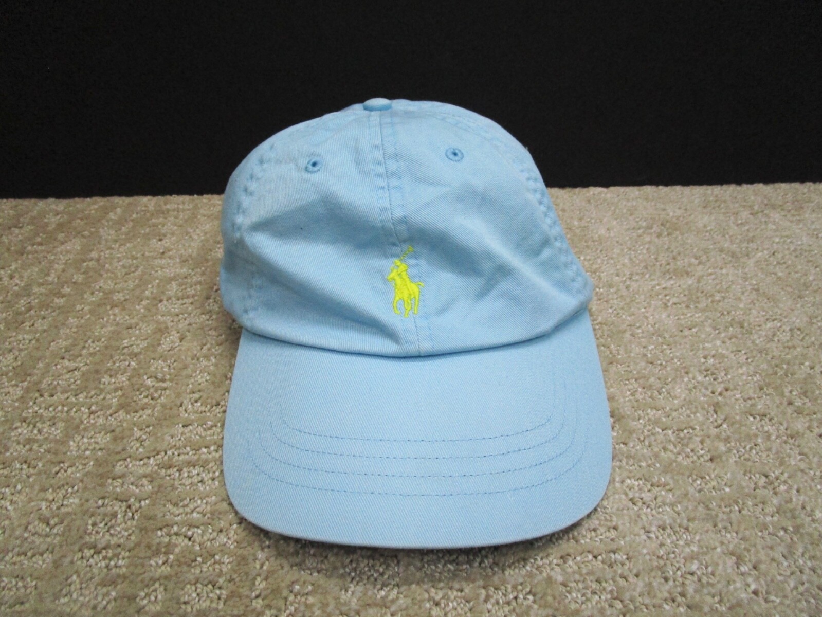 Cappello Polo Ralph Lauren Fibbia Schiena Uomo Blu Baseball Twill Piccolo Pony Preppy