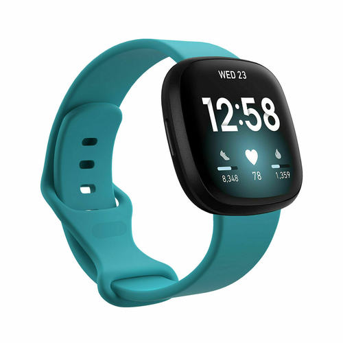 For Fitbit Versa 3 /Sense Silicone Strap Wristband Replacement Watch Band Sports - Picture 6 of 17