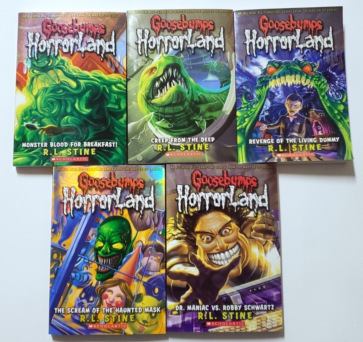 Goosebumps Horrorland Lot of 5 1-5 - R.L. Stine - Paperback